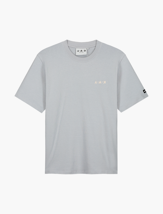 YAK cool grey Tee, off-white