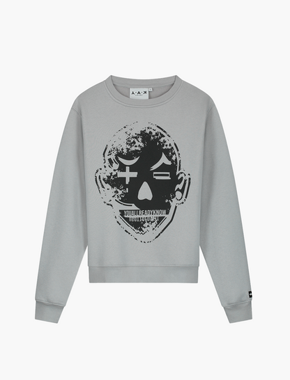 YAK faded crewneck cool grey