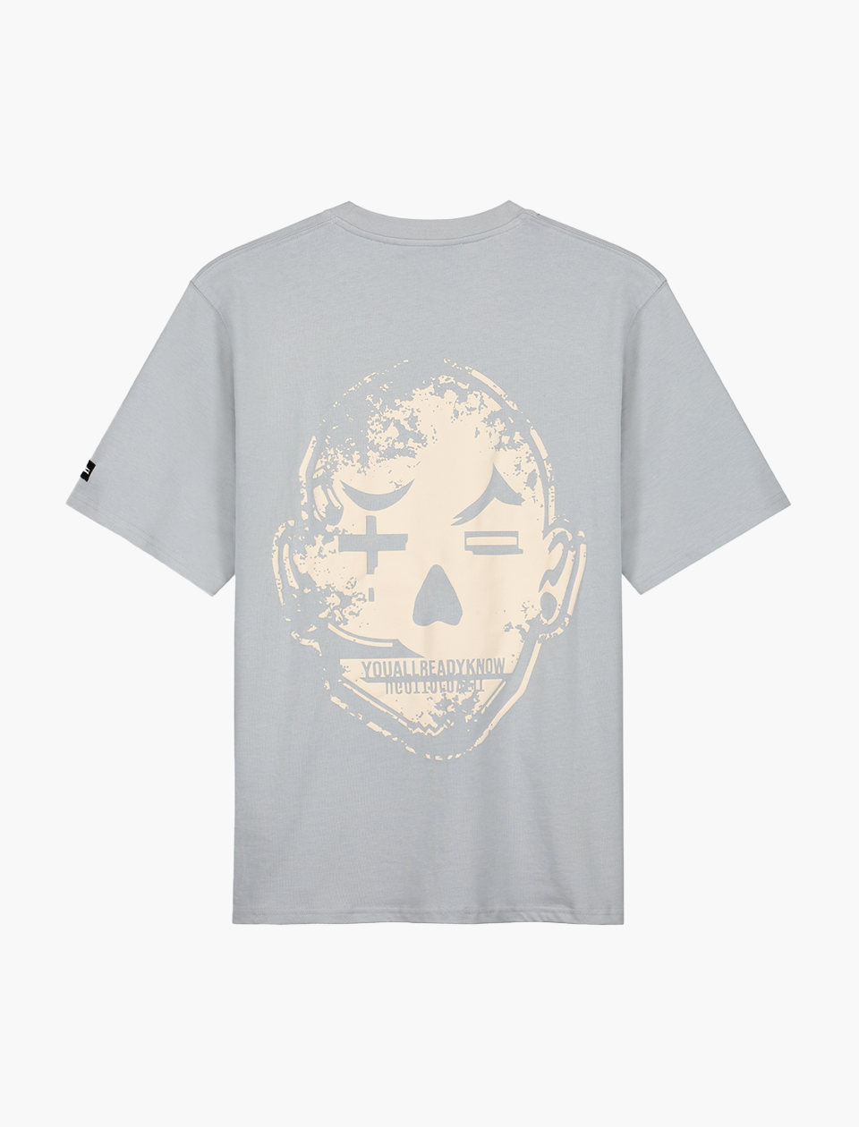 YAK cool grey Tee, off-white