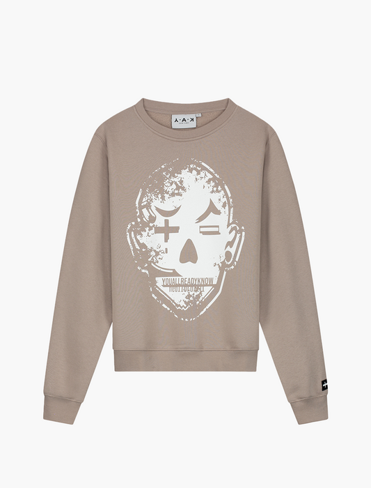 YAK faded crewneck beige