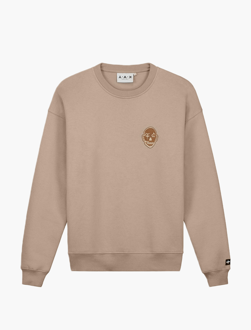 YAK beige crewneck, brown