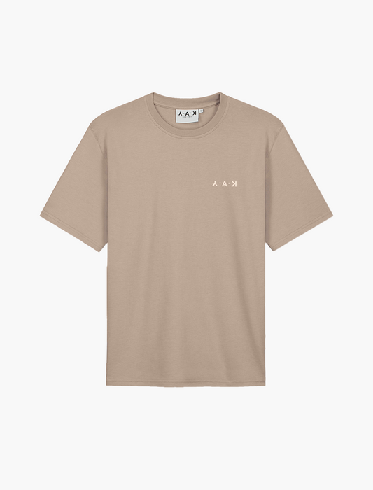 YAK beige Tee, off-White