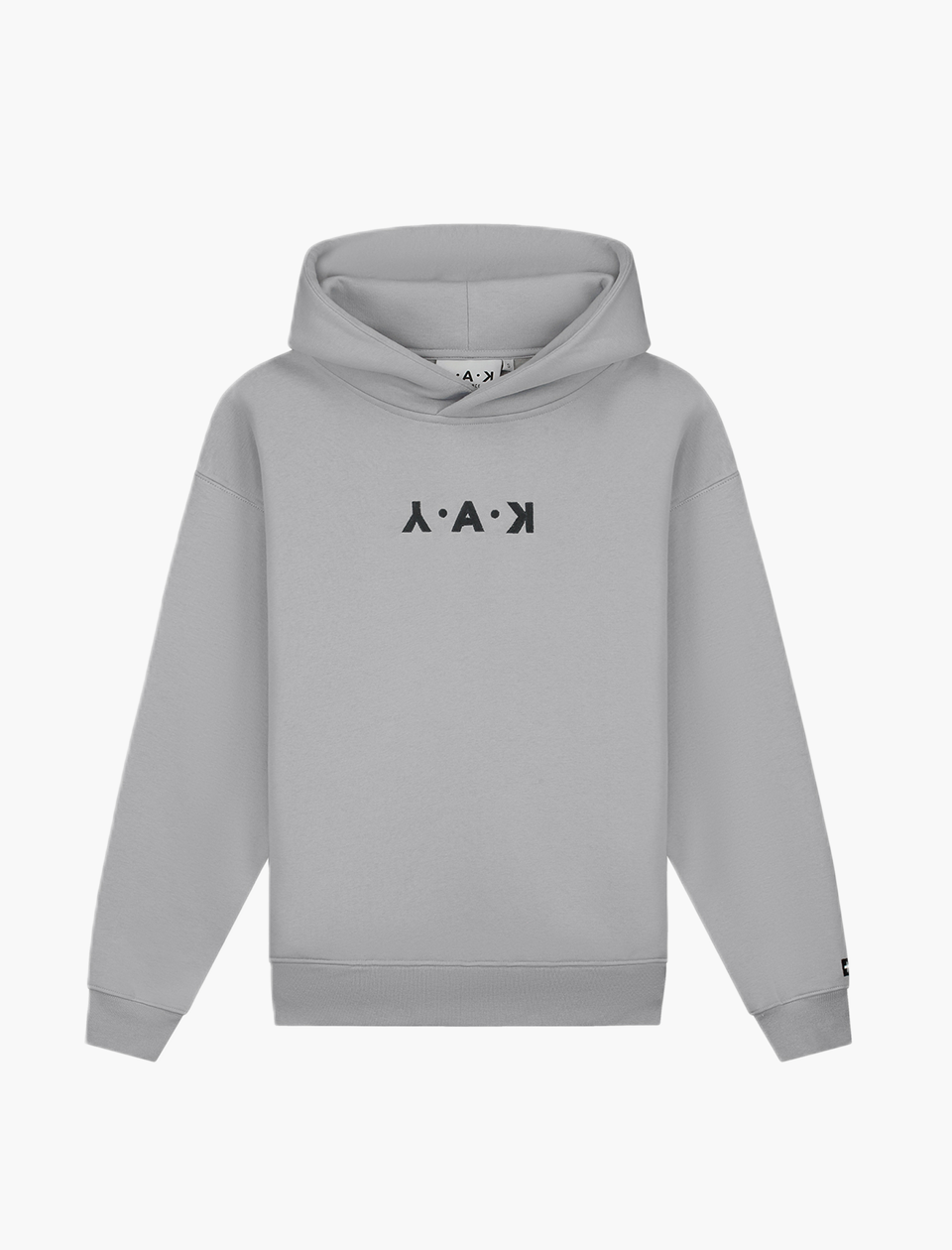 YAK faded hoodie cool grey-antra