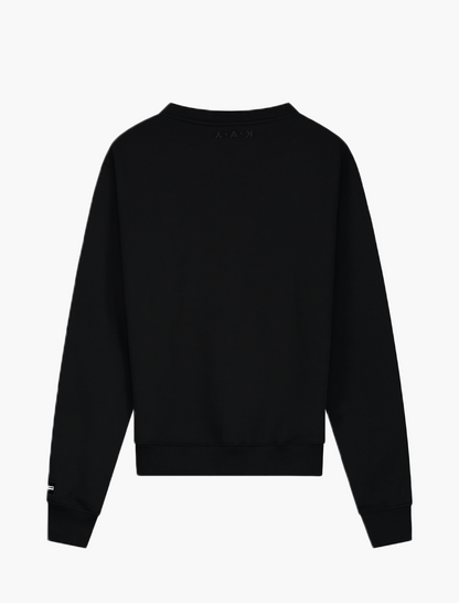 YAK faded crewneck black