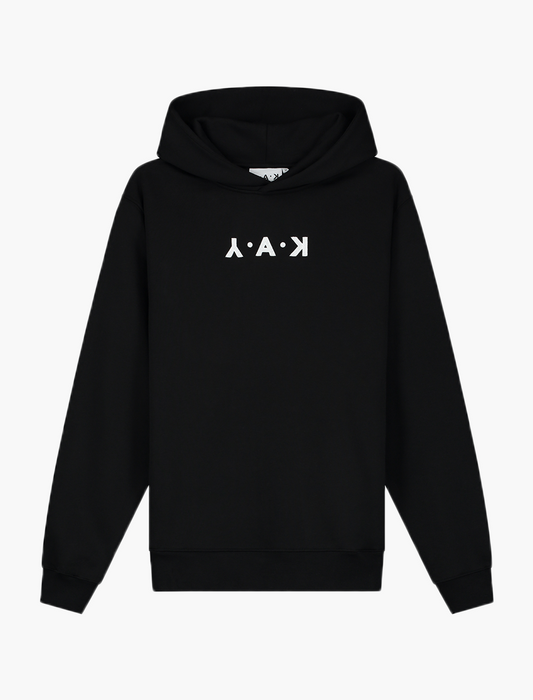 YAK faded hoodie black